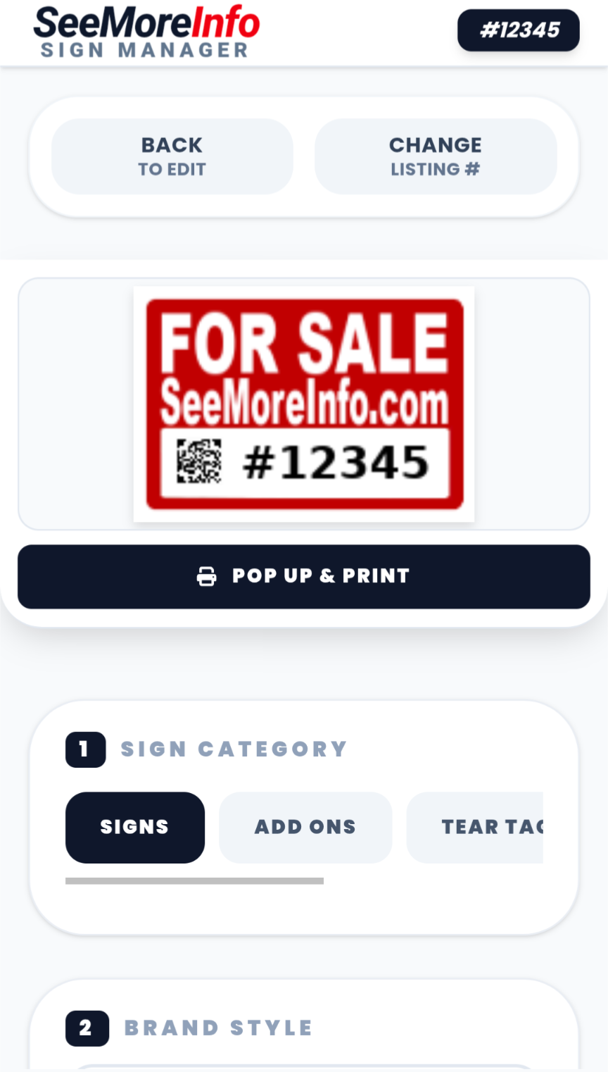 Ready-made printable sign options