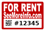 Example For Rent sign created with SeeMoreInfo