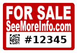 Example For Sale sign created with SeeMoreInfo